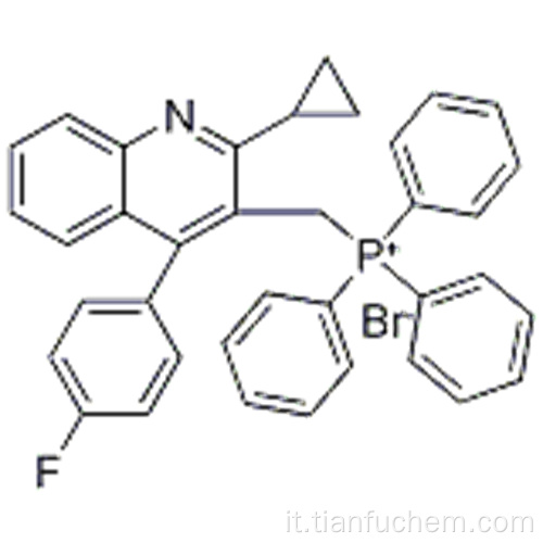 Fosfonio, [[2-ciclopropil-4- (4-fluorofenil) -3-chinolinil] metil] trifenil-, bromuro (1: 1) CAS 154057-58-6